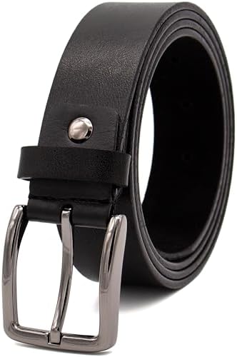 Modern Men's Leather Belt - 35mm - Adjustable - Classic Pin Buckle - Handmade in Turkey - For Business & Leisure image 5