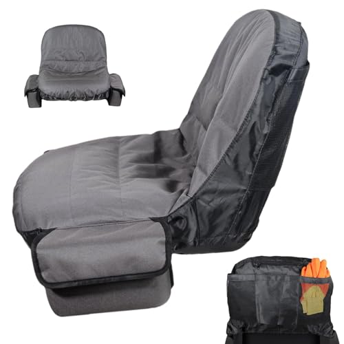 Coprisedile per tosaerba, Coprisedile per trattore tosaerba,Imbottitura per sedile per trattore da equitazione impermeabile per esterni | Coprisedile dal design con tasca posteriore per la maggior par