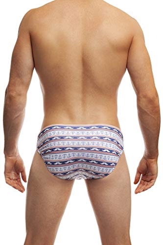 Jack Adams Usa Stash & Anchor Swim Brief Blue/White #TOP1