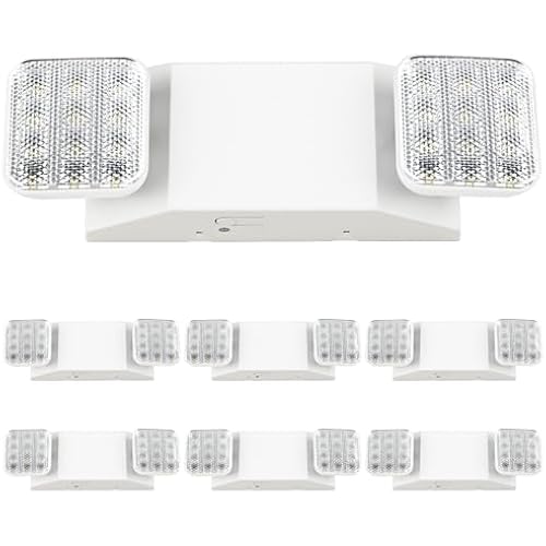 Sunco 6 Pack LED Emergency Lights for Outages, 90 Minute Backup Battery
