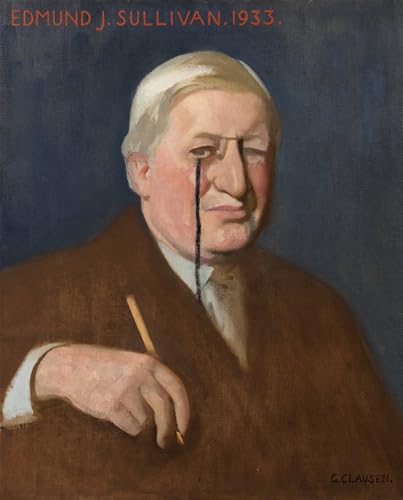 Toile Portrait d'Edmund J Sullivan George Clausen 60x90cm