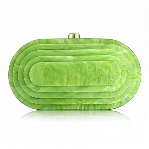 Image of Acrylic Bubble Bag Luxury Marble Clutch Evening Purses for Women Glitter Handbag for Wedding Party Prom