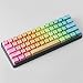 2Duck 104 Teclas PBT Double Shot OEM Perfil Personalizado Color Gradiente Transparente KeyCaps para Cherry MX Switch Mechanical Gaming Teclado (Color : Rainbow Gradient)