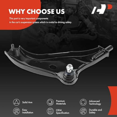 A-Premium Front Left Lower Control Arm, with Ball Joint & Bushing, Compatible with Mini Cooper 2007-2015 by A-premium - Image 6