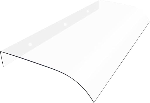 Invisible Front Door Canopy Awning Outdoor Window Rain Shelter Cover,Porch Awning Garden Canopy Transparent Polycarbonate Cover,Uv Resistant Rain Protection,62 Size 40x90cm/16 x35
