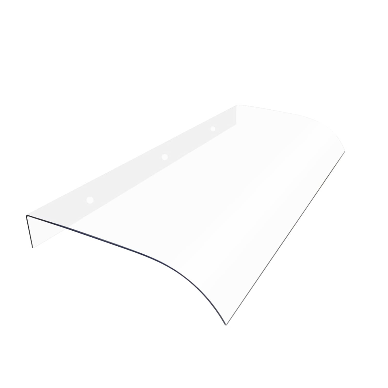 Auvent invisible pour porte d'entrée et fenêtre en polycarbonate transparent résistant