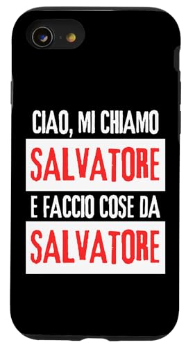 Ciao Sono Salvatore Faccio Cose Da Salvatore Personalizzato �X�}�z�P�[�X iPhone SE (2020) / 7 / 8 �p
