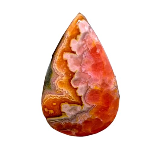 Rhodochrosite naturelle gemme cabochon poire fabrication bijoux bague pendentif collier