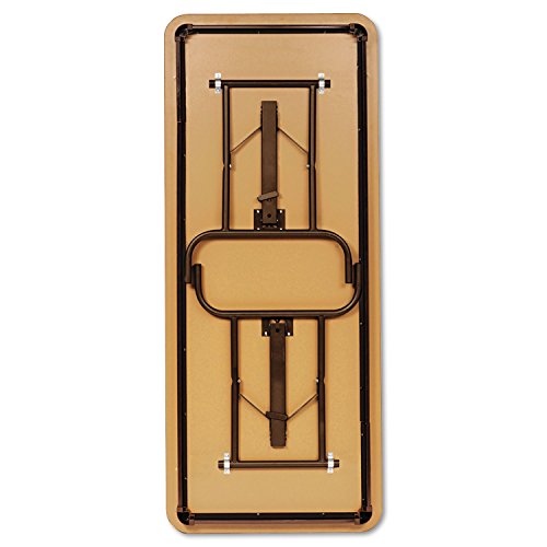 Iceberg 55237 Premium Wood Laminate Folding Table, Rectangular, 96W X 30D X 29H, Gray/Charcoal #TOP1