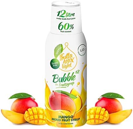 Light - Niskowęglowodanowy - Syrop Fitness by FruttaMax | Zero cukru | ze Stewią | 50% zawartość owoców 500ml (Truskawka Light)