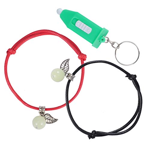 STOBOK 6Pcs Brilha No Escuro Pulseira Pulseiras Ajustáveis â€‹â€‹Punho de Pulso para Homens Mulheres
