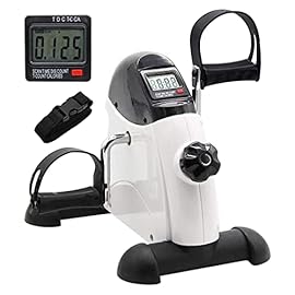 Hausse Portable Exercise Pedal Bike for Legs and Arms, Mini Exercise Peddler with LCD Display