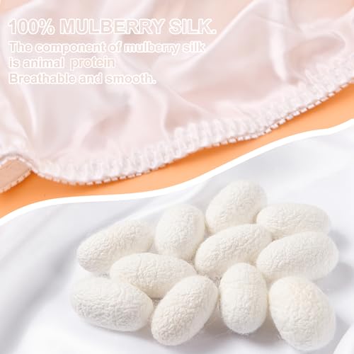 100% Silk Panties Sexy Satin Bikini Panties for Women (4-Pack)3