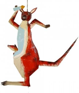 Kangaroo Hampelmann (Jumping Jack) Decorative Pull Toy