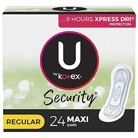 U By Kotex Regular Security Maxi 24 Count (Pack of 2) Cover