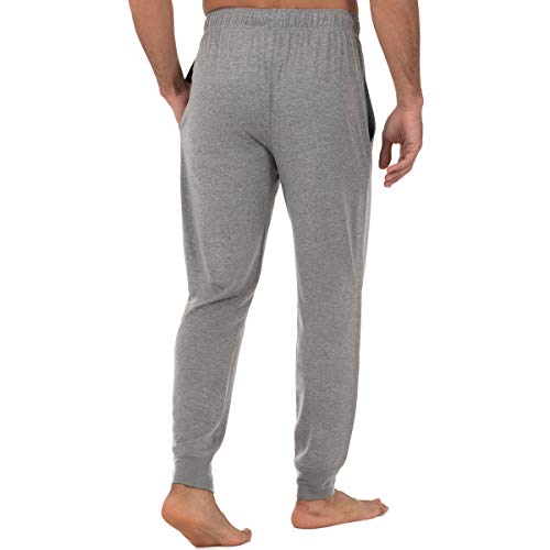 Fruit Of The Loom Men's Jersey Knit Jogger Sleep Pant (1 And 2 Packs), Grey Heather, Medium #TOP1