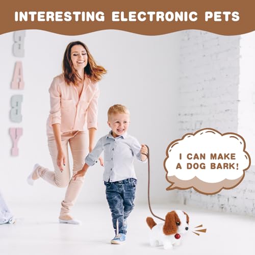 AYESY Peluche Electrónico Juguete para Perros ladrando Electrónica Interactivos Juguete Perro Mascota Simulación Peluche Cachorro para Niños Caminando y ladrando Cachorro Regalos de para Niños de 3-6 - imagen 5