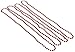 Metallic Red Plastic Bead Necklaces - 32'', 4 Count - Perfect for Parties, Birthdays & New Year's Eve Events