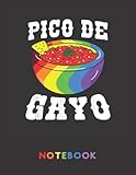  Pico De Gayo Notebook: College Ruled Notebook For LGBTQ Community, Capturing Inspiration, Who Are Always Proud Of LGBT  Pride Cover With Rainbow