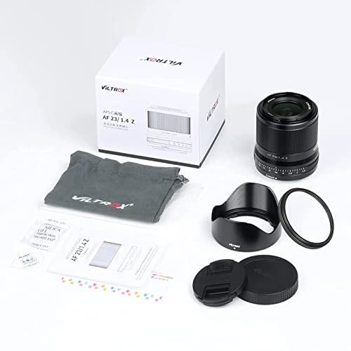 Lente APS-C de foco automático VILTROX 23mm f/1.4 F1.4 para Nikon Z-Mount Camera Z5 Z50 Z6 Z6II Z7 Z