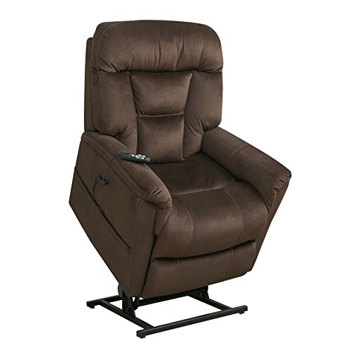 Pulaski Dark Brown Dual Motor Fabric Lift Chair