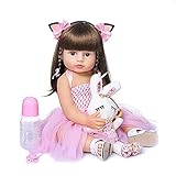 Bebê Reborn Boneca Menina 100% silicone pode dar banho criança presente Original Princesa 55CM