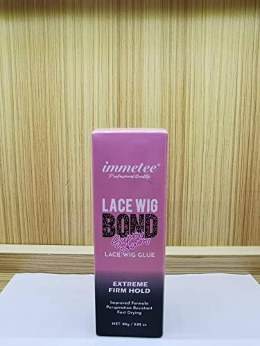 immetee Lace Wig Glue, Hair Replacement Adhesive Invisible Bonding Glue, Extra Moisture Control Light Hold For Poly and Lace Hairpiece Wig Toupee.80g/2.82oz