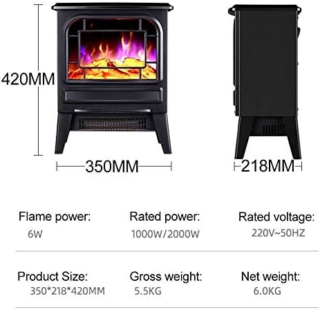 Electric Fireplace Electric Heating Led Burning Flame Effect 2000W 1000W Space Heating Wood StoveElectric Stove White Vision