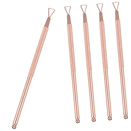 Didiseaon Ticket Scratch off Tool Gel Remover Polish Nail Scraper for Gel Removal Rose