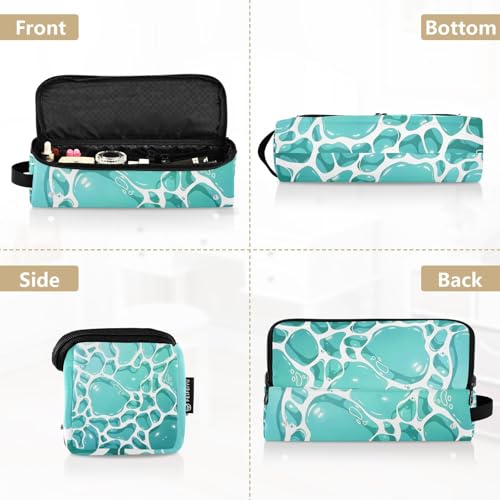 Bolsa de viaje para herramientas de cabello resistente al calor con cierre magnético y tapete resistente para planchas y rizadores, color menta miniatura 5