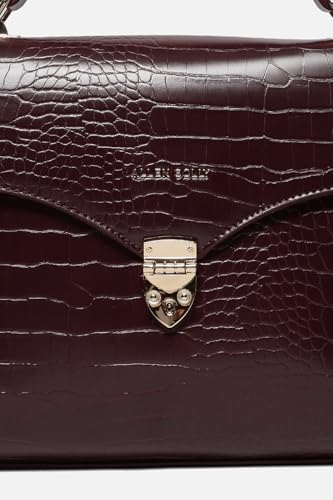 Image of Allen Solly Women's Medium Shoulder & Crossbody Bag | Vegan Leather | Textured Finish | Lightweight & Durable | Everyday Use