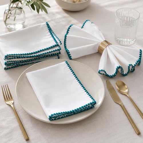 Bedding Craft Servilletas de Tela Pack de 12 18x18 miniatura 2