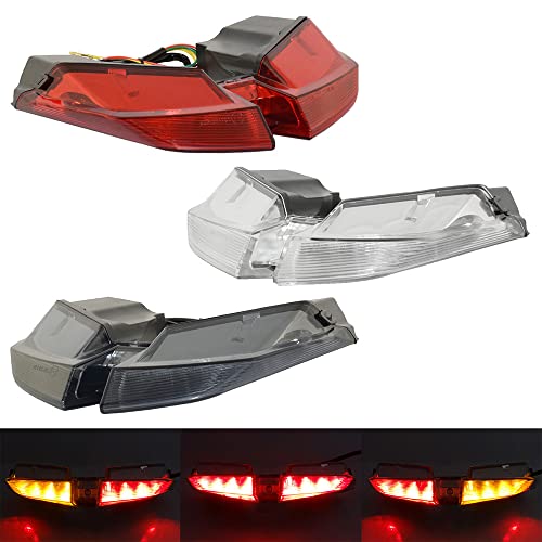 Motocicleta E-Mark Led Integrado Pisca Lanterna Traseira Travão Traseiro Luzes De Direção Para Ducat