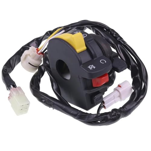 Interrupteur moto guidon gauche commande phare arrêt boîtier étanche