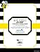 Barker Creek Designer Computer Paper, Wide Stripes With Bee, 8.5” x 11”, Decorative Printer Paper, Stationery, 50 Sheets per Pkg, Home, School and Office Supplies (743)
