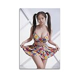 今田美桜かわいい女優 俳優 セクシーアーティスト ポスターアート パネル壁画モダン スタイル リビング ルーム 寝室の部屋の装飾油絵20x30inch(50x75cm)