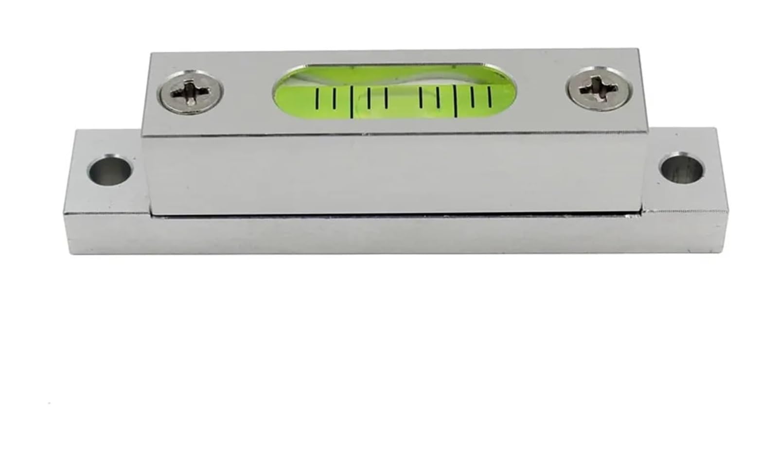 Nivel de burbuja horizontal de tira cuadrada mini de alta precisión ajustable(White)