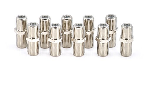 The Cimple Co Cable Extension Coupler - 4 Pack - Connects Two Coaxial Video Cables, For Coax F81 (Female To Female) - 3Ghz Satellite, Cable Tv, And Cable Internet Rated #TOP2