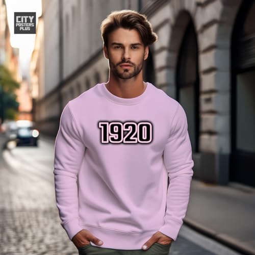 Sweatshirt 1920 contre le froid un pull rose clair unisexe - 2