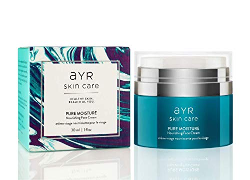 Ayr Skin Care Pure Moisture Face Cream | Natural and Organic Ingredients | Anti Aging Moisturizer for Dry, Sensitive Skin | 1 fl oz