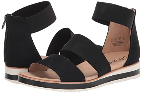 Lifestride Women's Zee Sport Sandal, Black Microfiber, 9 Wide #TOP6