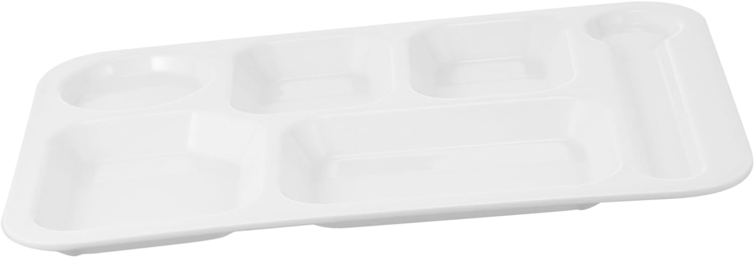 Dining Plate Compartments for Weight Management Breakfast Lunch Household Tableware