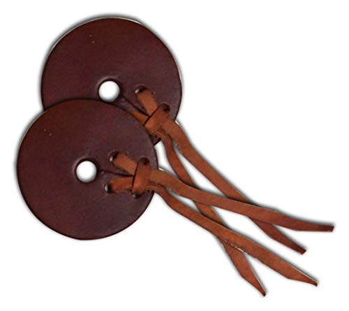 Showman Medium Brown Leather Training Bit Guard Guards 3