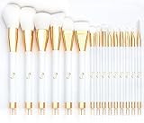 VOLLE FUNKTION: 15 Stück Makeup Pinselset zum professionellen Auftragen von Foundation, Rouge, Pulver, Lidschatten, Eyeliner, Lippe, Concealer, Highlighter und Vermischung für den täglichen Gebrauch. Die makeup Pinsel können ihre Anforderung erfüllen. Das Set eignet sich für Professioneller, Makeup-Fan oder Anfänger, arbeitet gut mit Cremes, Pulver, Flüssigkeiten usw.