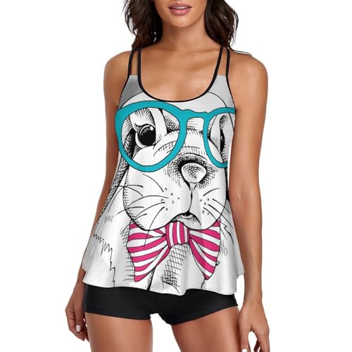 Maillot de bain tankini haut de gamme avec robe de plage élégante