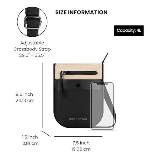 Image of Sherpani Prima, Small Anti Theft Crossbody Bag, Travel Shoulder Bag, Cross Body Purses, Handbags, Travel Gift