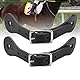 Zerodis Spur Strap, 1 Paar handgefertigte Leder Equestrian Spur Strap Cowboy Outfit Stiefel(schwarz)