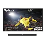 SYLVOX 65' Outdoor Fernseher, 120Hz| 4K Ultra HD | HDR 10 | Dolby Atmos | Google Outdoor TV, WiFi 5G & HDMI 2.1 Wetterfest und IP55 Wasserdicht TV, 1000 Nits Smart Fernseher für Gaming (Modell 2025)