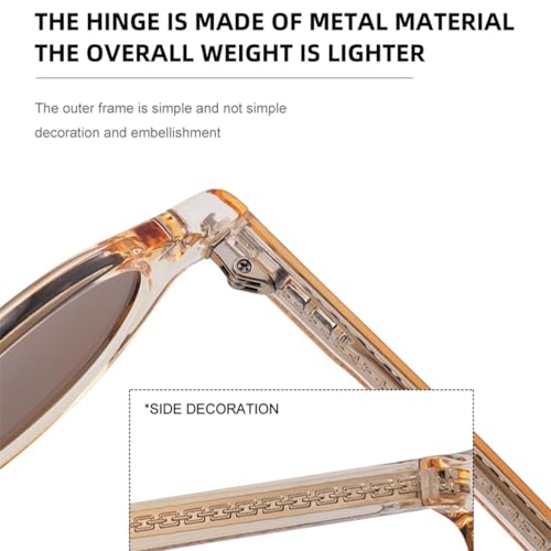 Lunettes de soleil rondes UV400 steampunk hommes femmes - 4