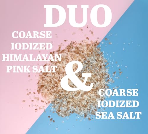 Sal marina gruesa con yodo y sal rosa del Himalaya 1 lb miniatura 3